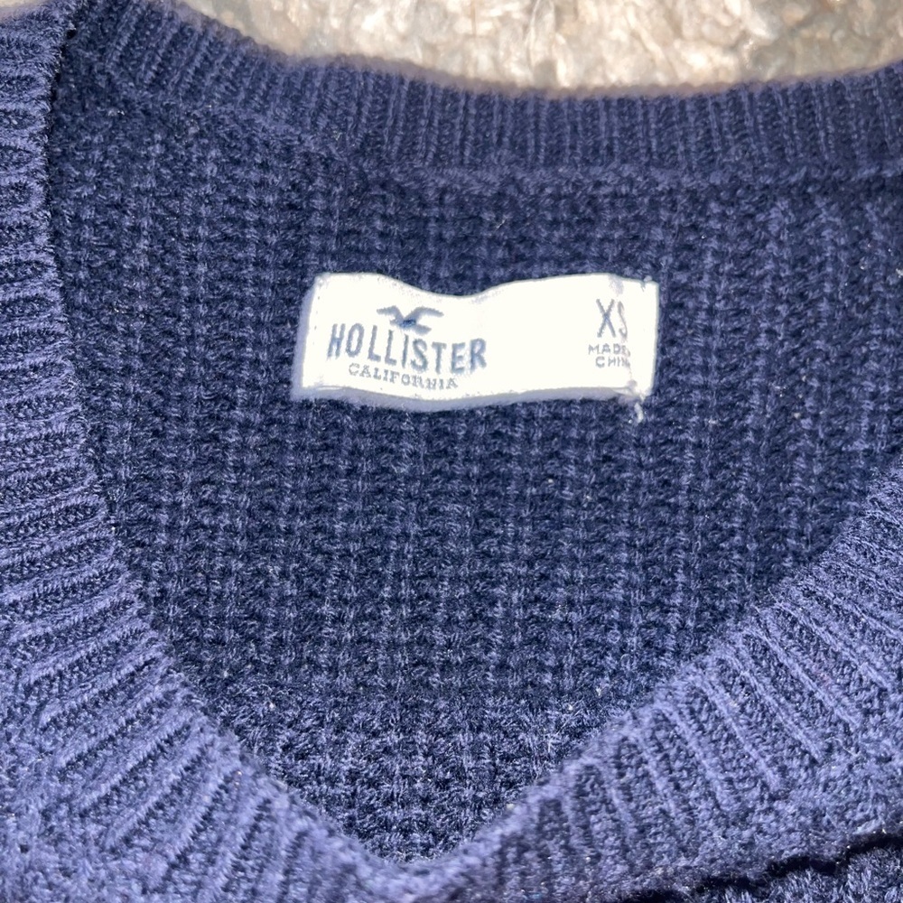 Hollister Multicolor Striped Crew Neck Sweater y2k preppy - Picture 4 of 4